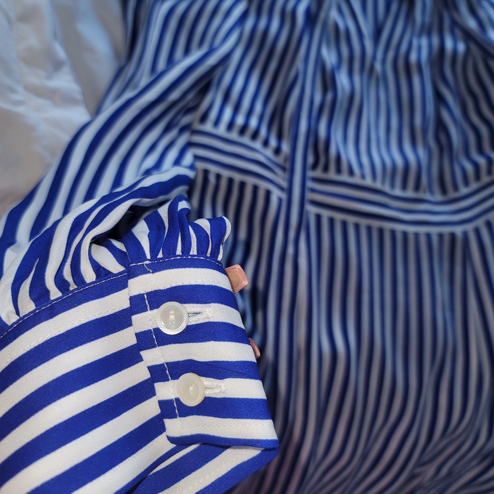 Ralph Lauren Blue Stripe Dress